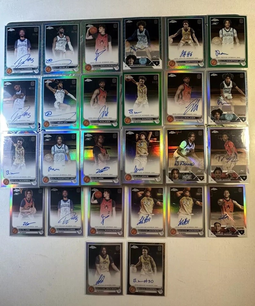 26 all AUTO lot #/25 #/99 #/199 22-23 Topps Chrome OTE