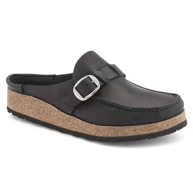 FLASH SALE! Birkenstock Women's Buckley Oiled Leather Black US Size FREESHIPPING-image