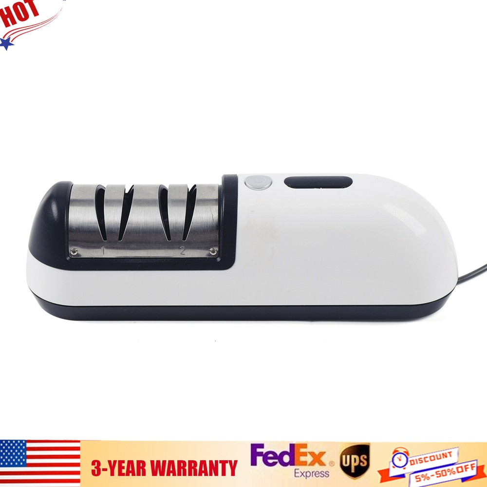 Professional Electric Knife Sharpener 3-Speed Home Kitchen Knives Sharpening NEW