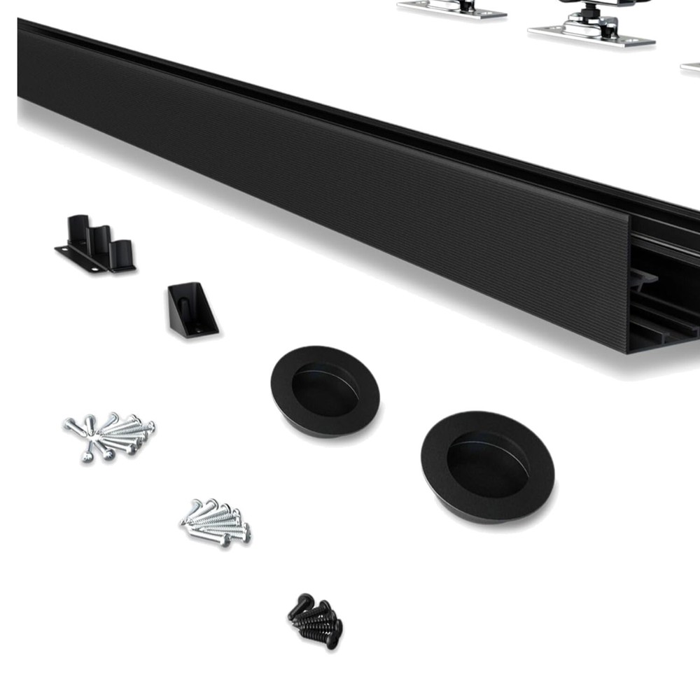 Tri-Wheel Sliding Track for 1 3/8