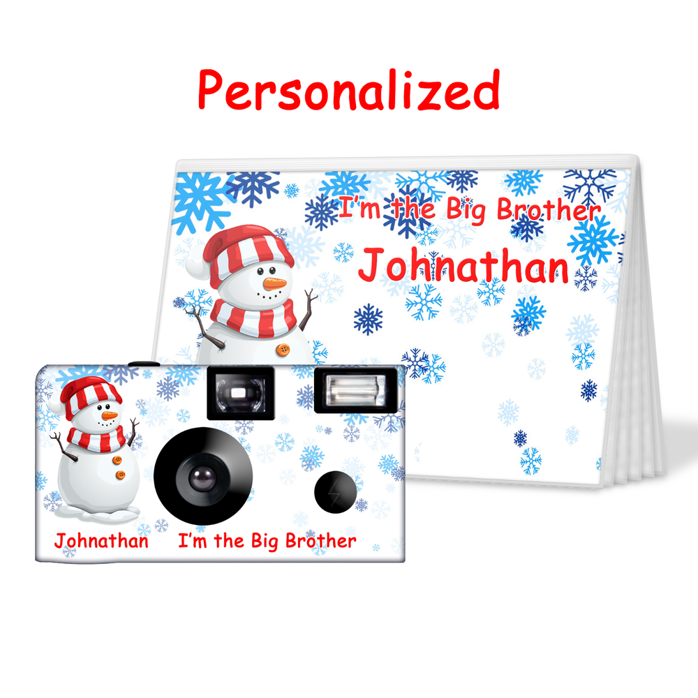 I'm The Big Brother Gift Disposable Camera & Photo Album-Snowman (PK-53200)