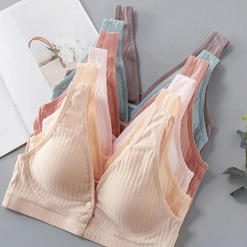 Pure Cotton Nursing Bra Women's Breastfeeding Maternity Underwear Women Pregnanc