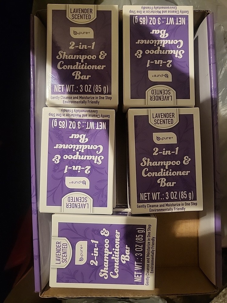 2 Bars.2 In 1 Shampoo & Conditioner Bar 1 Lavender + 1 Coconut Scented 3oz Each.