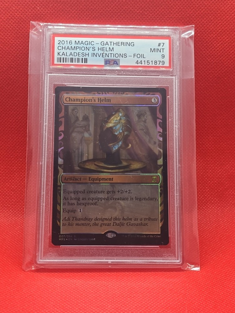 Champion's Helm Masterpiece Series: Kaladesh Inventions Foil psa 9