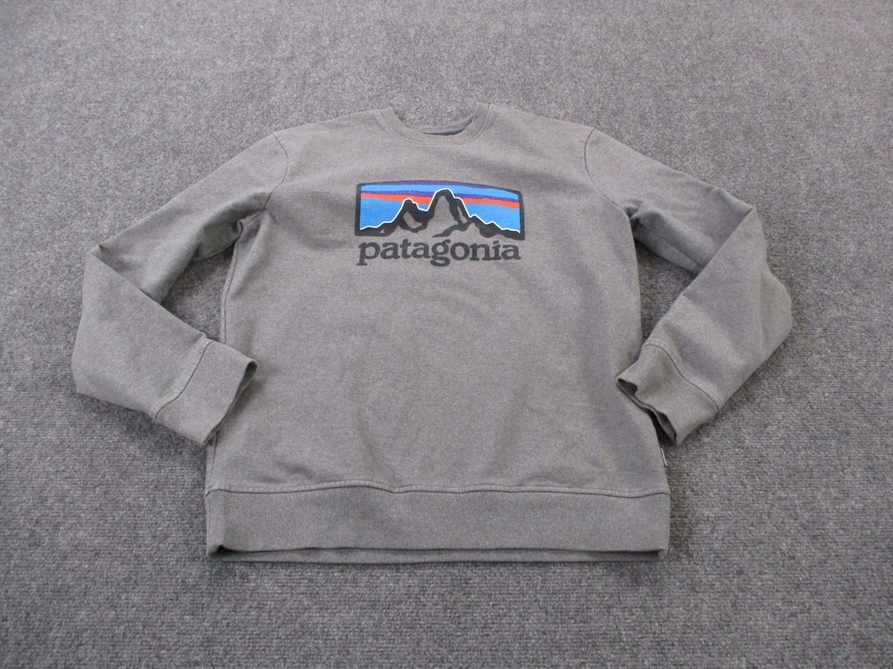 Patagonia Sweatshirt Men S Gray Uprisal Crew Pullover Outdoor Hiking Logo 39586