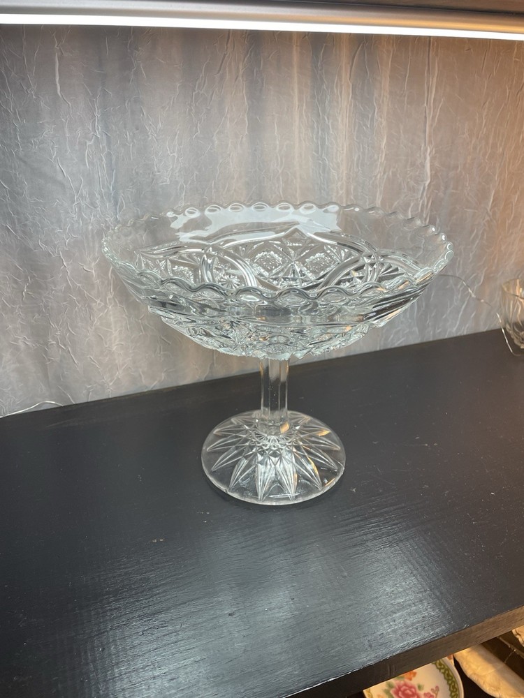 EAPG Compote “Alpha” Pattern John B. Higbee Glass Co. Circa 1908