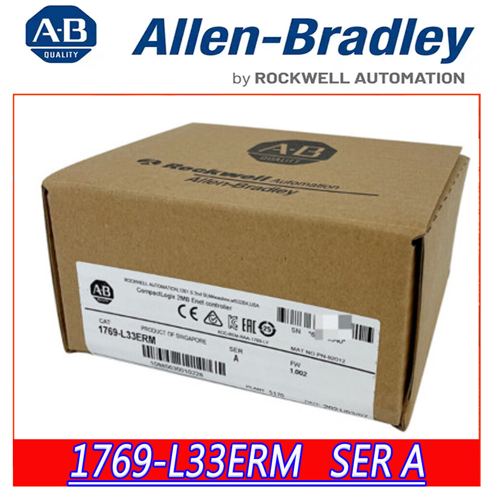 NEW Sealed Allen Bradley 1769-L33ERM CompactLogix 5370 L3 ENET 2MB Controller