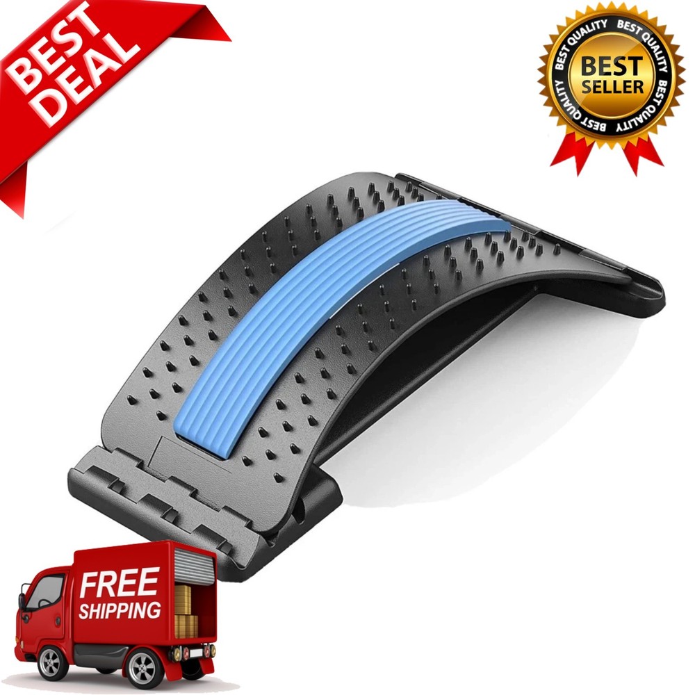 Back Strėtcher for Lower Back Pain Relief, Back Cracking Device, Multi-Level