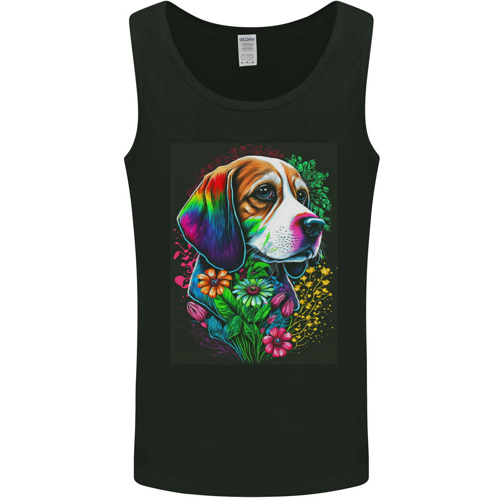 A Cool Basset Hound Dog Mens Vest Tank Top