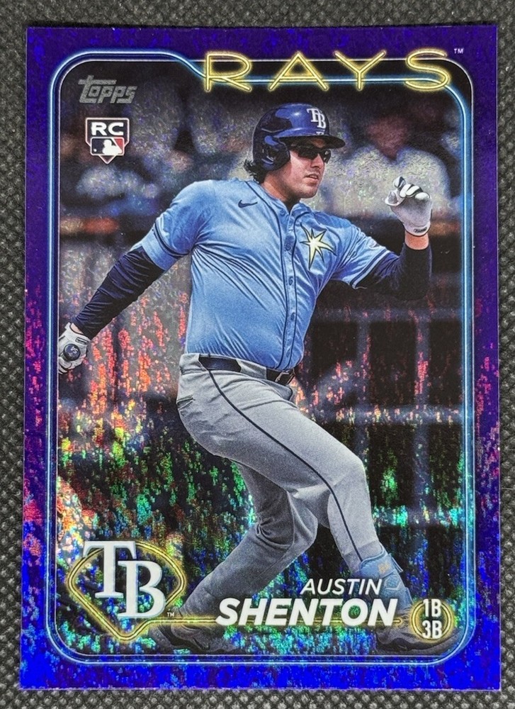 2024 Topps Update Series - Austin Shenton #US275 Purple Holo Foilboard /799 (RC)
