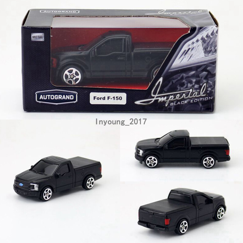 1/64 Ford F-150 Pickup Truck Model Car Diecast Toy Vehicle Metal Matte Black