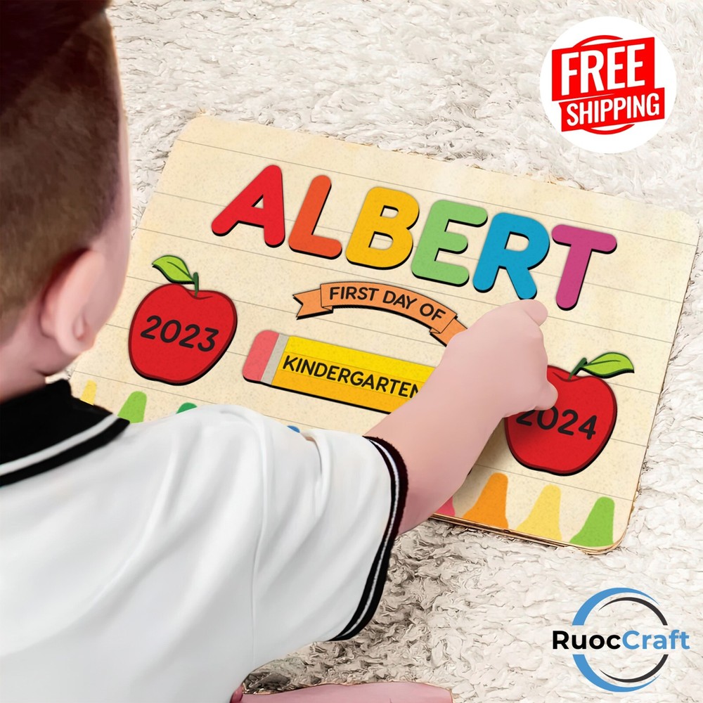 Back to School, Activities for Toddlers Personalized Name Puzzle - Unique Gifts-image