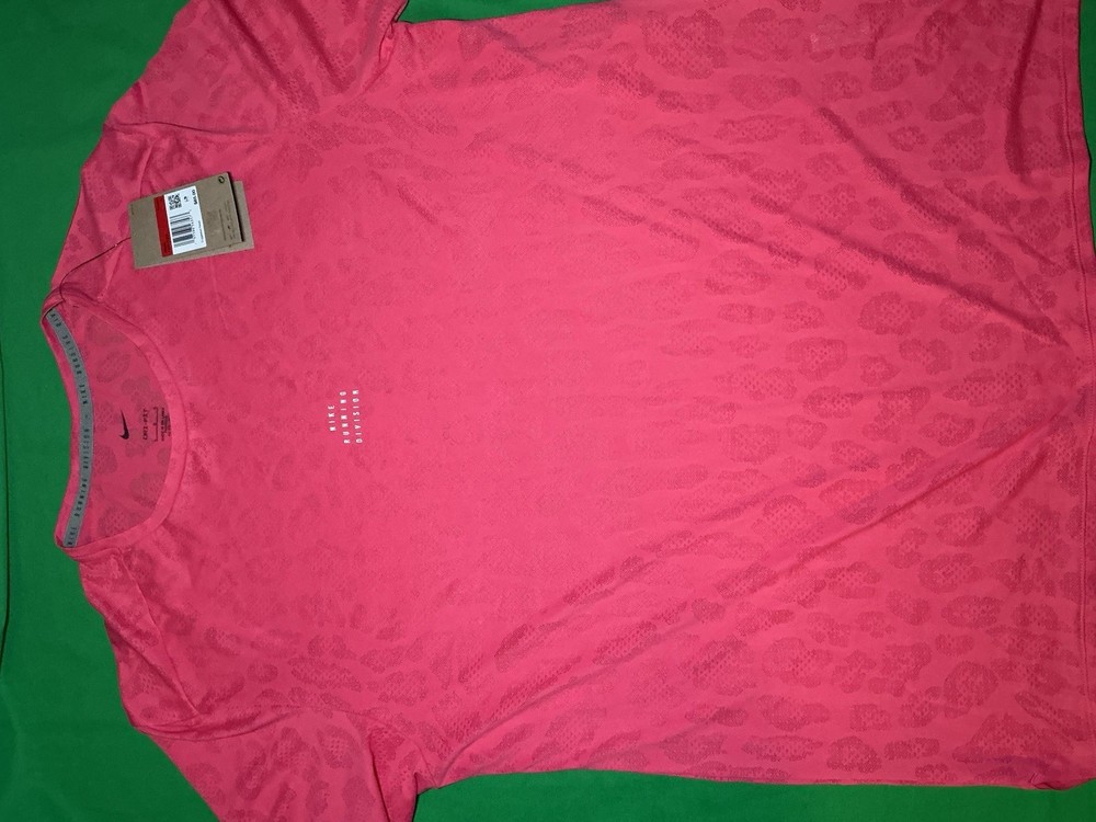 Nike Rise 365 Run Division Dri-FIT Running Top Mens Large FZ0613-629 Printed