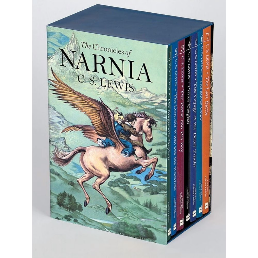 Chronicles of Narnia Full-Color Paperback 7-Book Box Set : The Magician's Nephew, the Lion, the Witch and the Wardrobe, the Horse and His Boy, Prince Caspian, the Voyage of the Dawn Treader, the Silver Chair, the Last Battle by C. S. Lewis (2000, Quantity Pack)