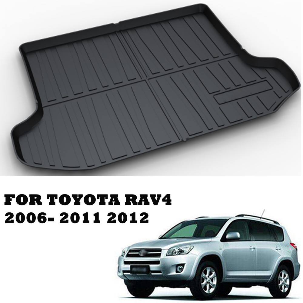 Custom Fit Cargo Mats for Toyota RAV4 2006-2012 Waterproof Easy Clean Trunk Liner Set