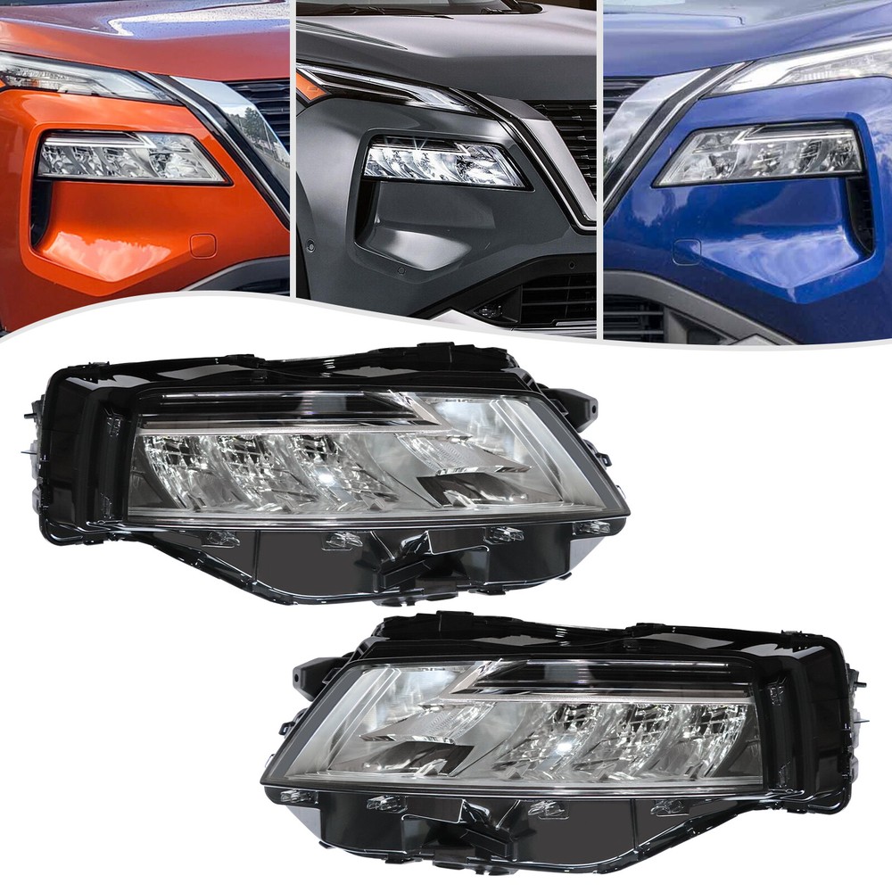 2021-2023 Nissan Rogue LED Headlight Pair - Left & Right Halogen Replacement