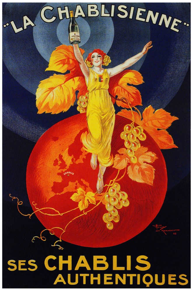 French Ad Vintage Poster.La Chablisienne.Art Decoration Interior Design.886i