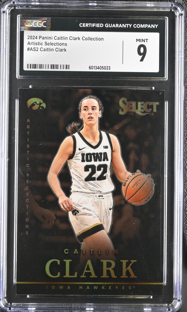 2024 Panini Caitlin Clark Collection #AS2 Artistic Selections CGC 9