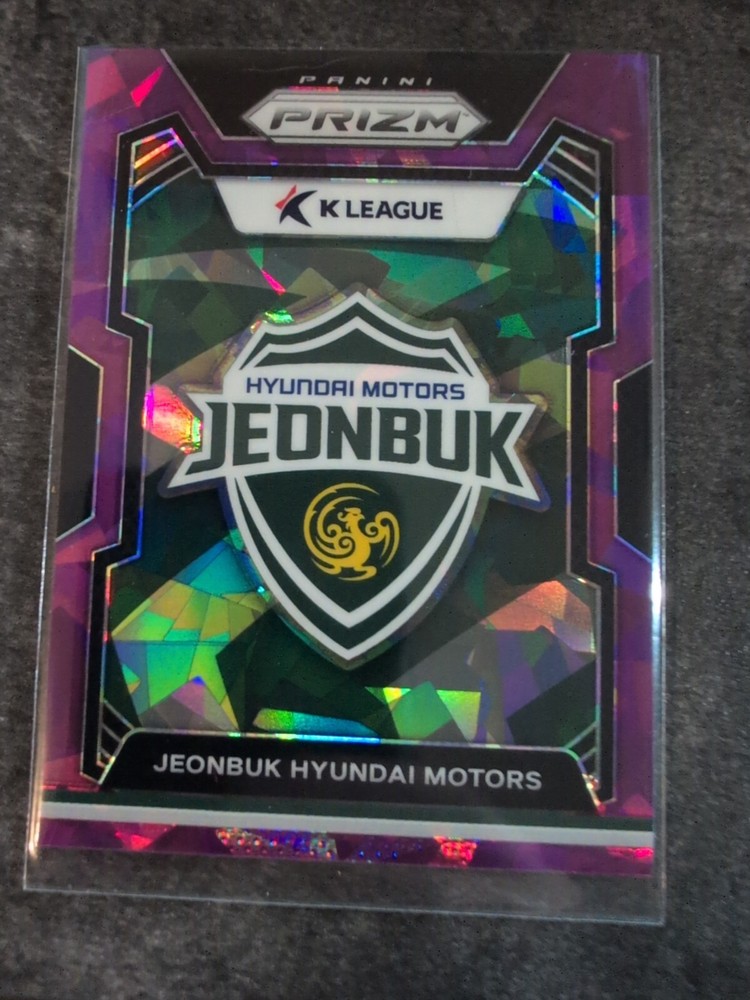 2024 Prizm K League Jeonbuk Hyundai Motors Team Logos Purple Ice Prizm #'d 20/49
