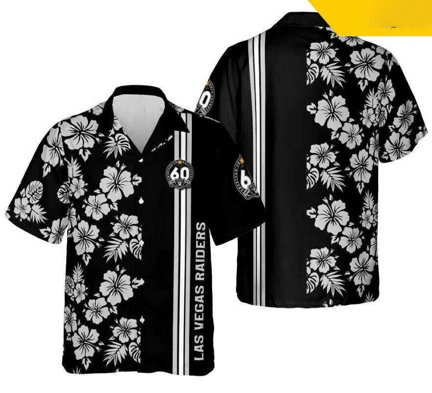 hot Raiders Hawaiian shirt hot Summer beach 3d shirt summer Hawaiian