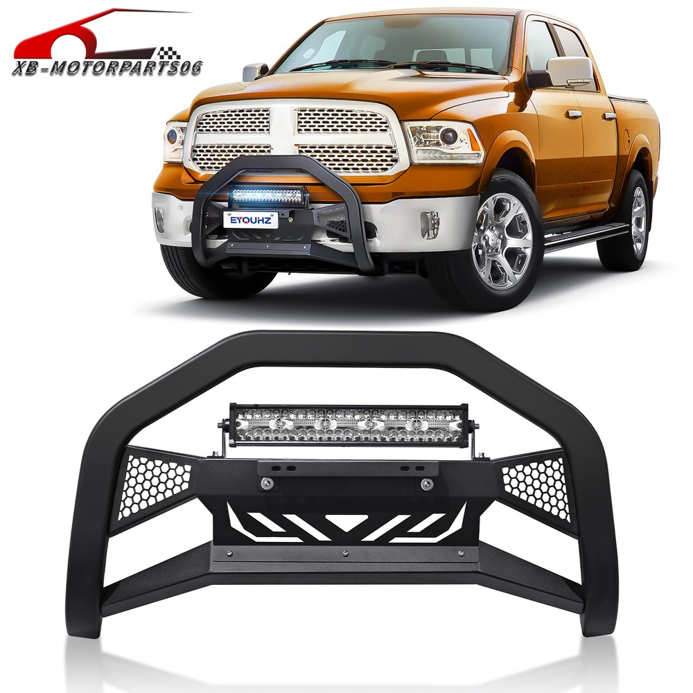 Bull Bar Front Grille Guard Bumper For 09-2018 Dodge Ram 1500 & 19-2024 Classic
