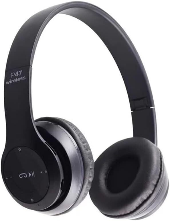 Wireless Bluetooth 5.0 Over-Ear Headphones with FM Radio MIC TF Card Foldable Design  