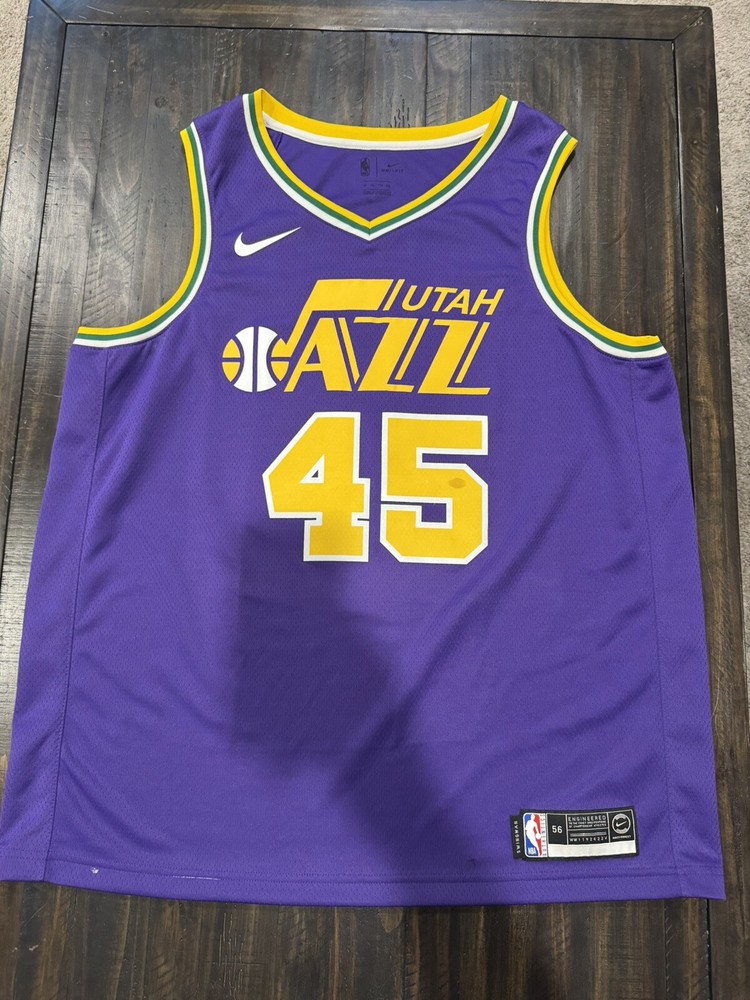 Utah Jazz Donovan Mitchell 45 Nike Authentic Purple Jersey XXL