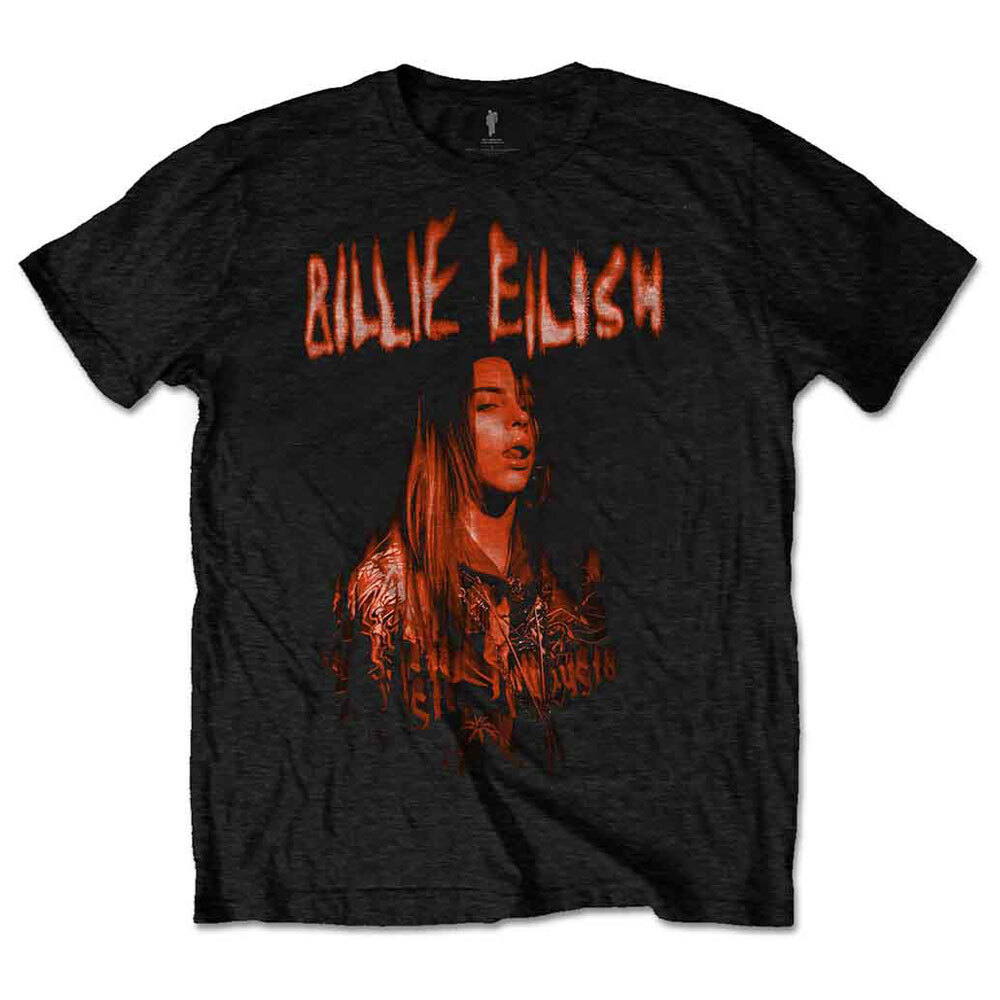 Billie Eilish Spooky Logo Graphic Tee for Fans