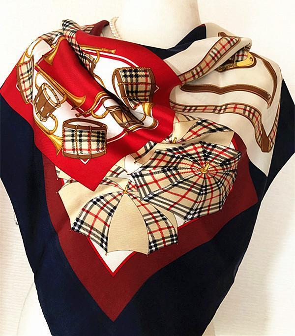 Vhtf Pattern Burberrys   Scarf Silk Women Scarf Accessory Original LTD Collectio