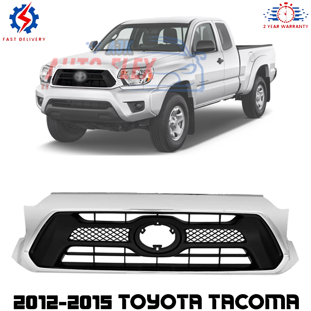Front Upper Grille Chrome For 2012-2015 Toyota Tacoma