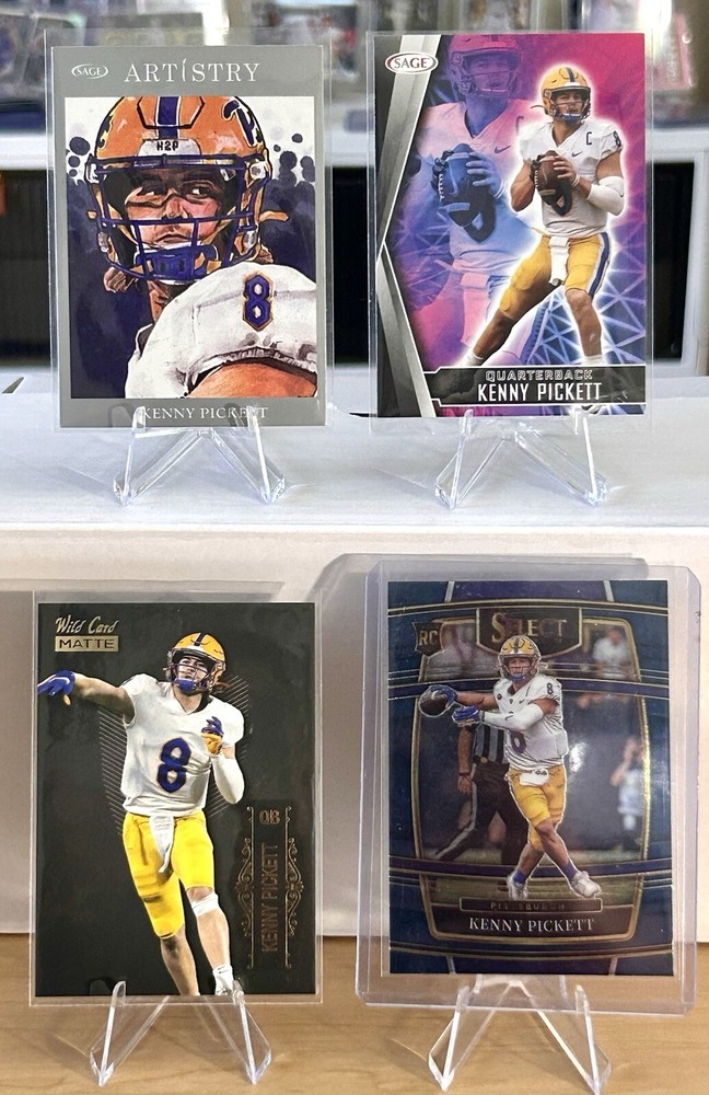 🚨Kenny Pickett 4 Card Lot DEAL! RC SAGE Artistry, Wild Card, Select- Pittsburgh