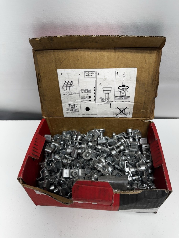 Hilti 1-1/4 In. Grating Clip P/N:  X-Gr Ru 1-1/4 Cr20 P8  Lot Of 100