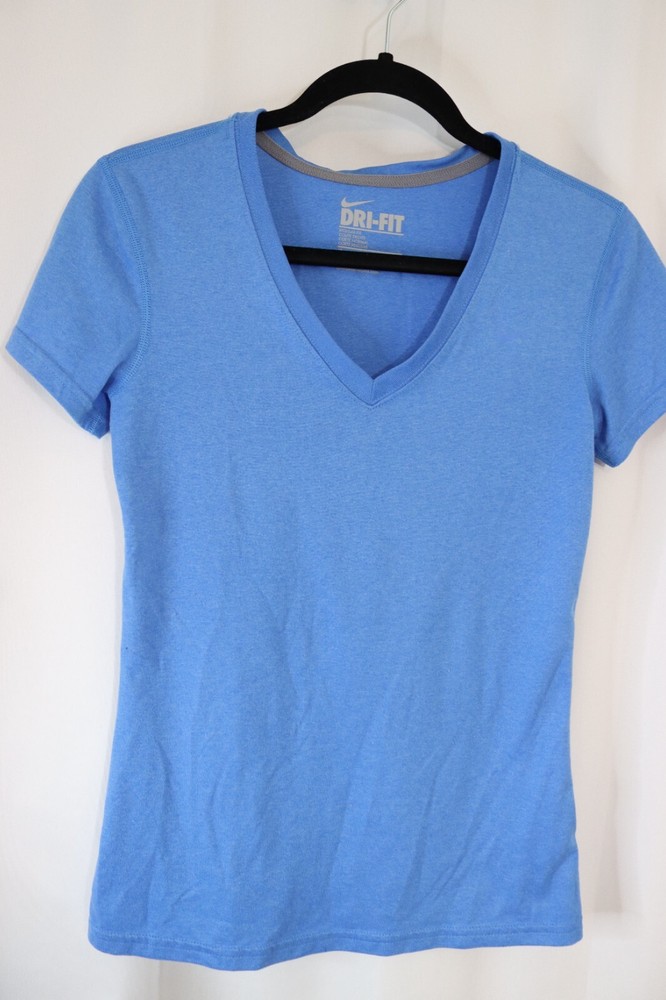 Nike Drifit Blue Short Sleeve Top Activewear (14)