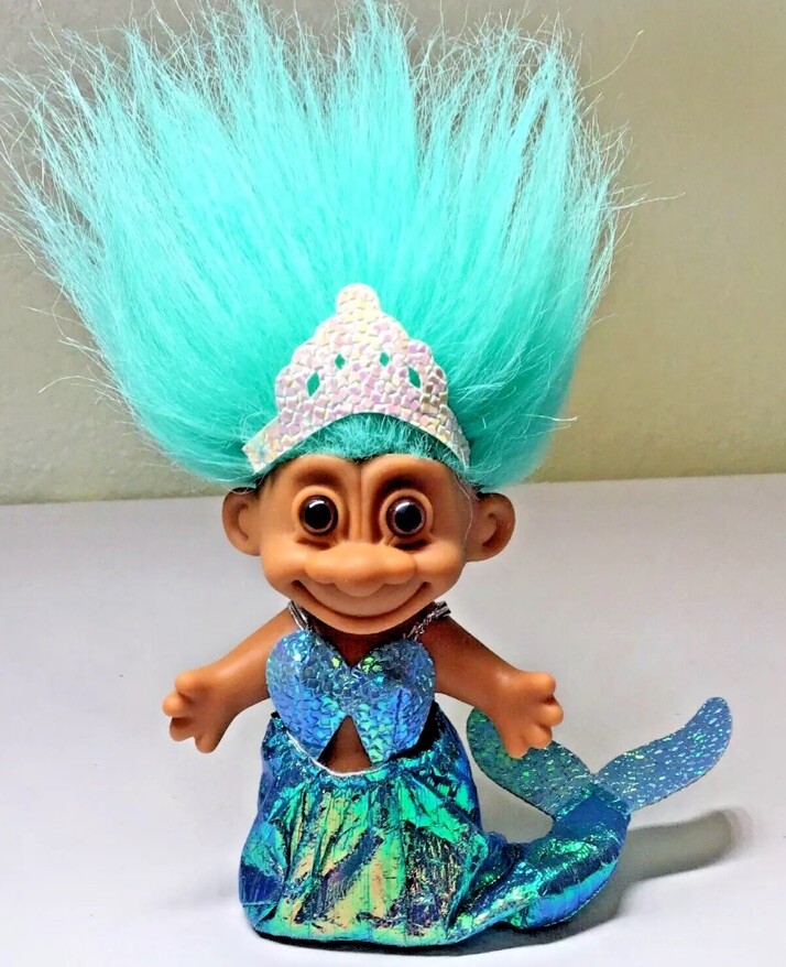 Russ Mermaid Troll Doll Vtg 5