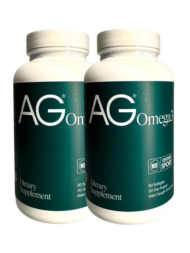 2X AG1 Athletic Greens Omega 3 Fish Oil Supplement 90 Softgels Each - New Formula