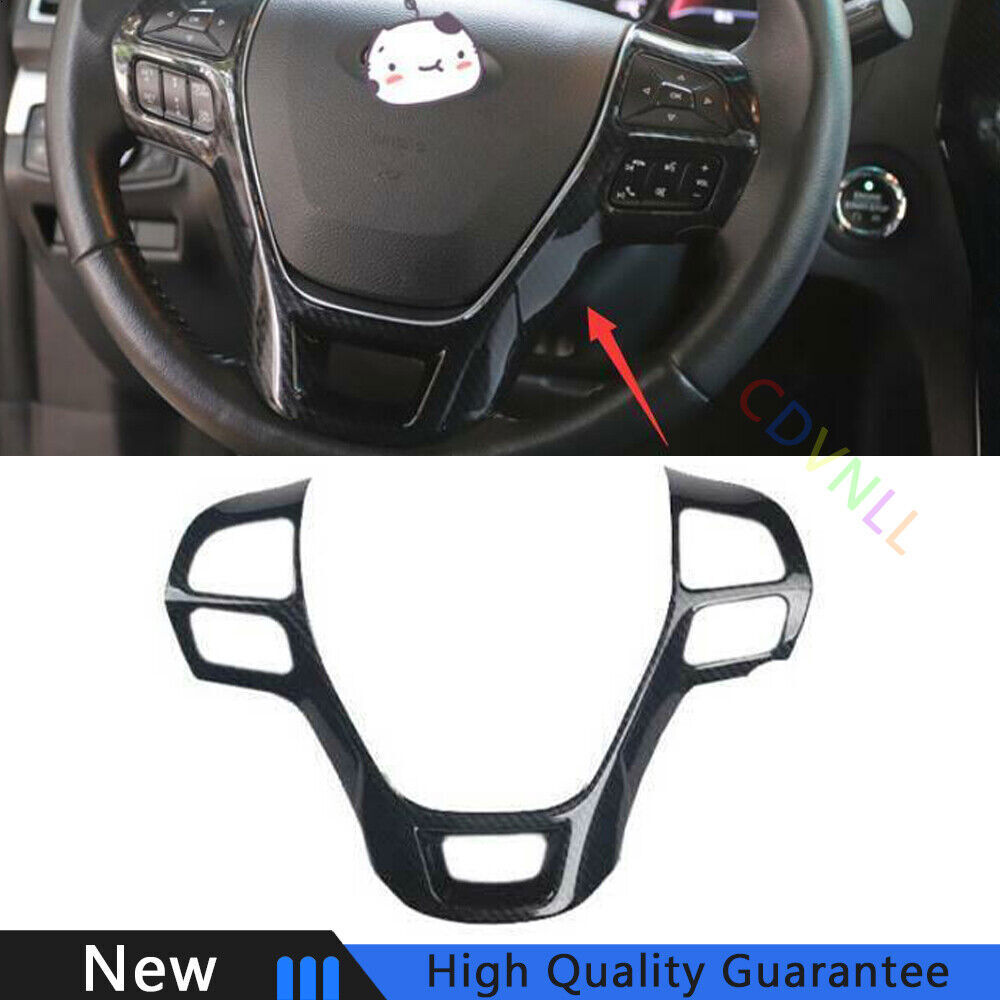 For Ford Explorer 2016-2019 Carbon Fiber Car Steering Wheel Decor Cover Trim 1X