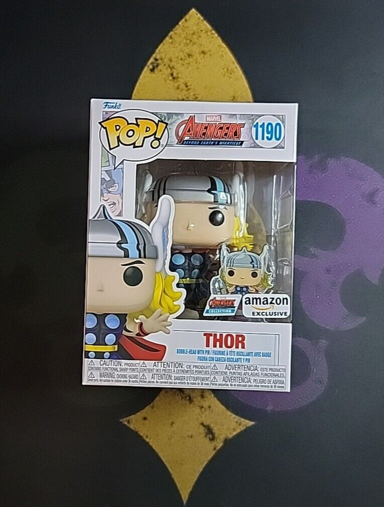 Funko Pop! Marvel Avengers Beyond - Thor -Bobblehead Amazon Excl. #1190 & Pin