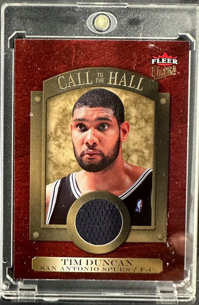 2007-08 Fleer Ultra Call to the Hall #CH-9 Tim Duncan Jersey Card