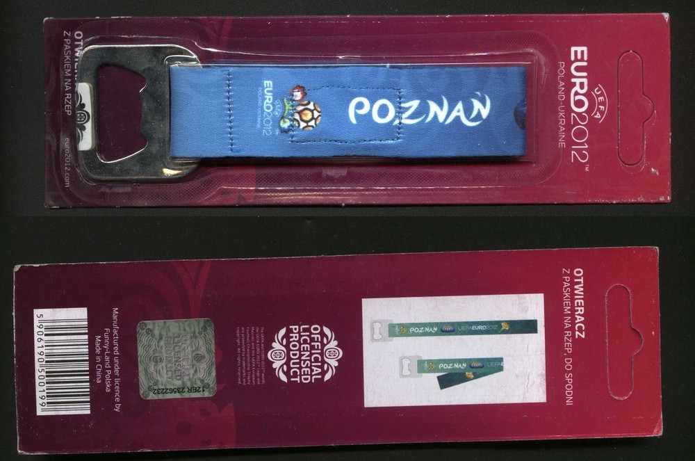UEFA FOOTBALL EURO 2012 - bottle opener for beer LICENSED PRODUCT (4) Poznań
