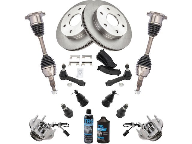 Front Brake Pad Rotor Axle Wheel Hub Kit fits Yukon XL 1500 2000-2006 4WD 38KVNZ