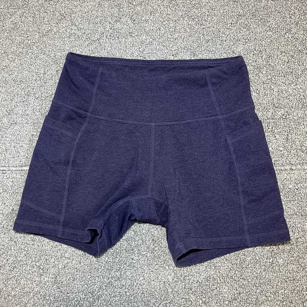 Baleaf Athleisure Workout Shorts Womens Size Small Blue Pockets Yoga Activewear