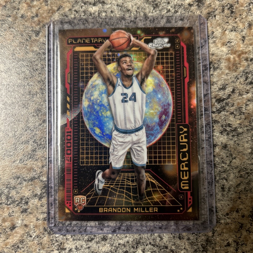 2023-24 Topps Chrome Cosmic Brandon Miller Planetary Pursuit Mercury SP RC PPM-5