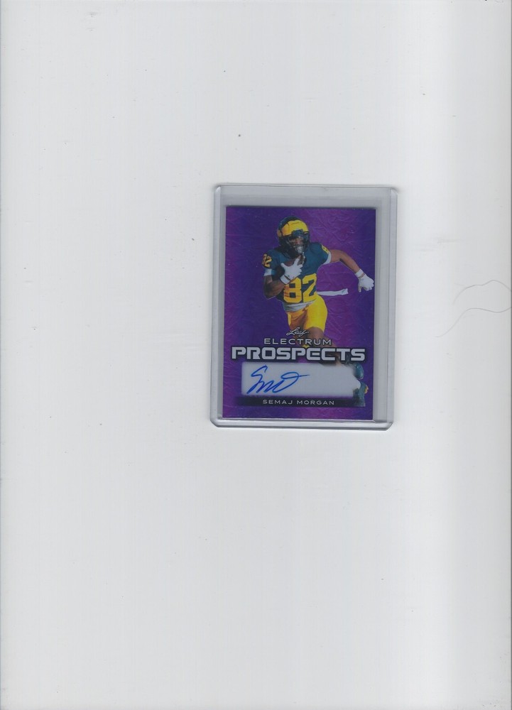 2024 Leaf Electrum Prospects Semaj Morgan Autograph 6/15 Auto Michigan