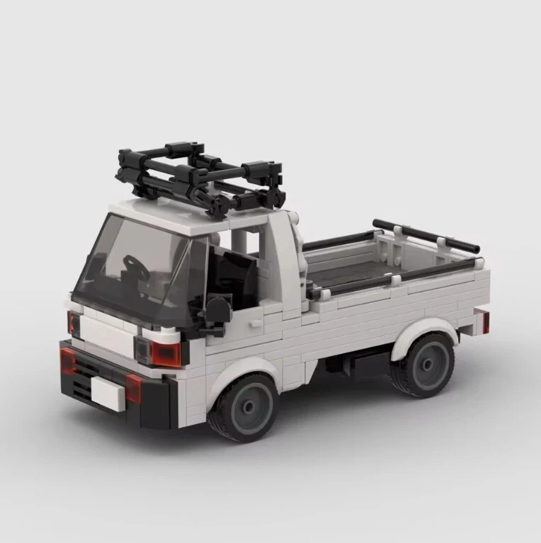 LEGO MOC Japanese Mini Truck Kei Keitora Pickup Building Bricks 348pcs -Not Lego