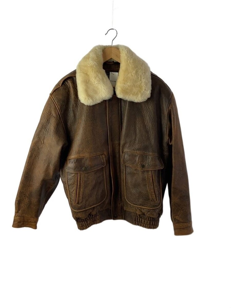 Leather Jacket Blouson/L/Sheep Leather/Brw/4091 3464