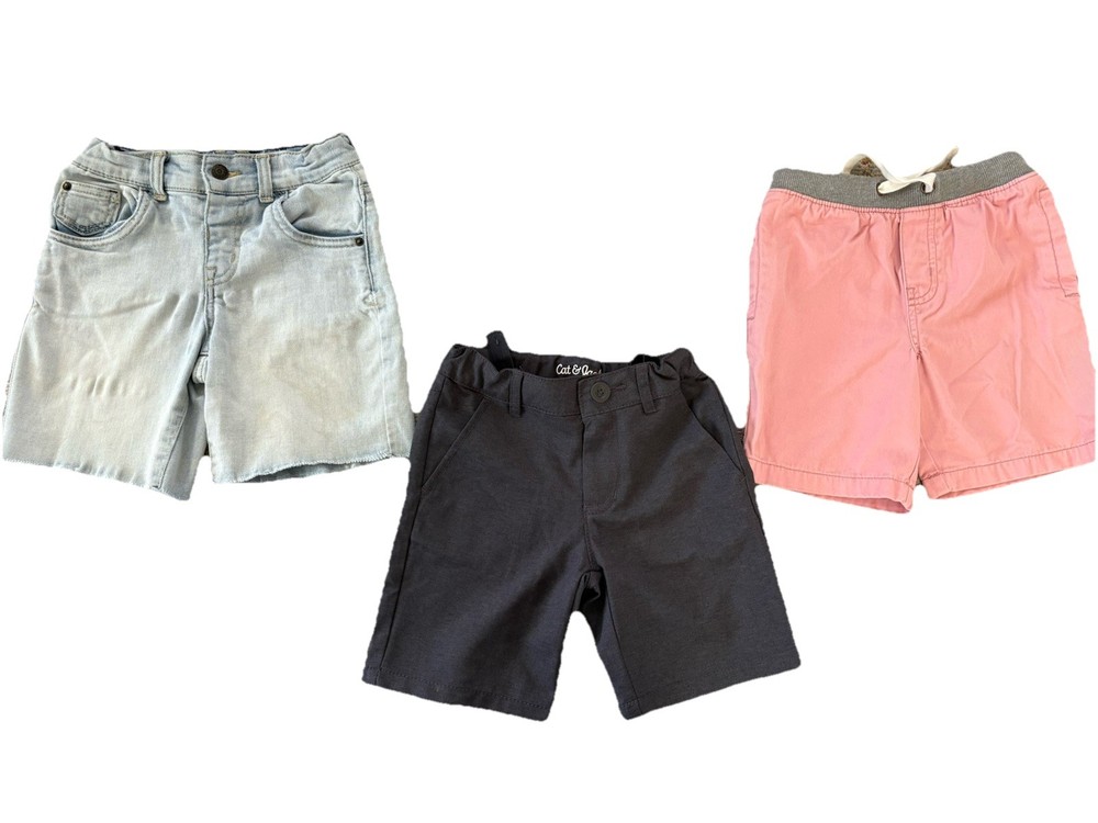 EUC Lot Of Boys Size 5 Cat & Jack Jean & Dress / School Shorts Summer Spring