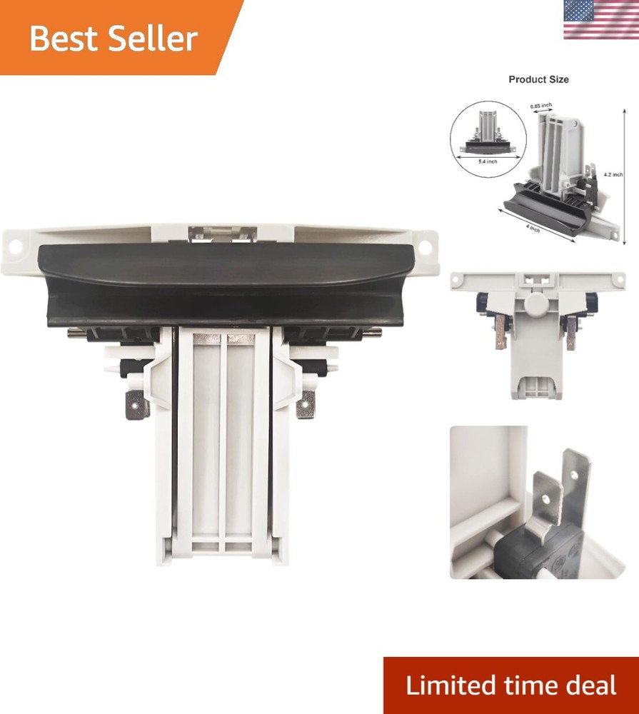 Ambidextrous Dishwasher Door Latch - Matte Black Replacement for W10275768