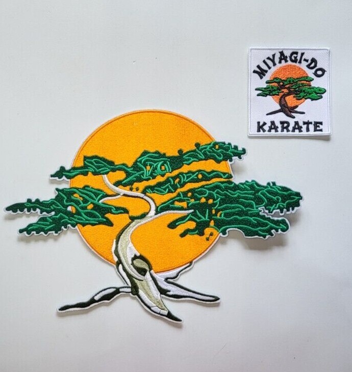 Cobra Kai Miyagi-Do Uniform Patch Set (2) Karate Kid Jacket & Chest Logo