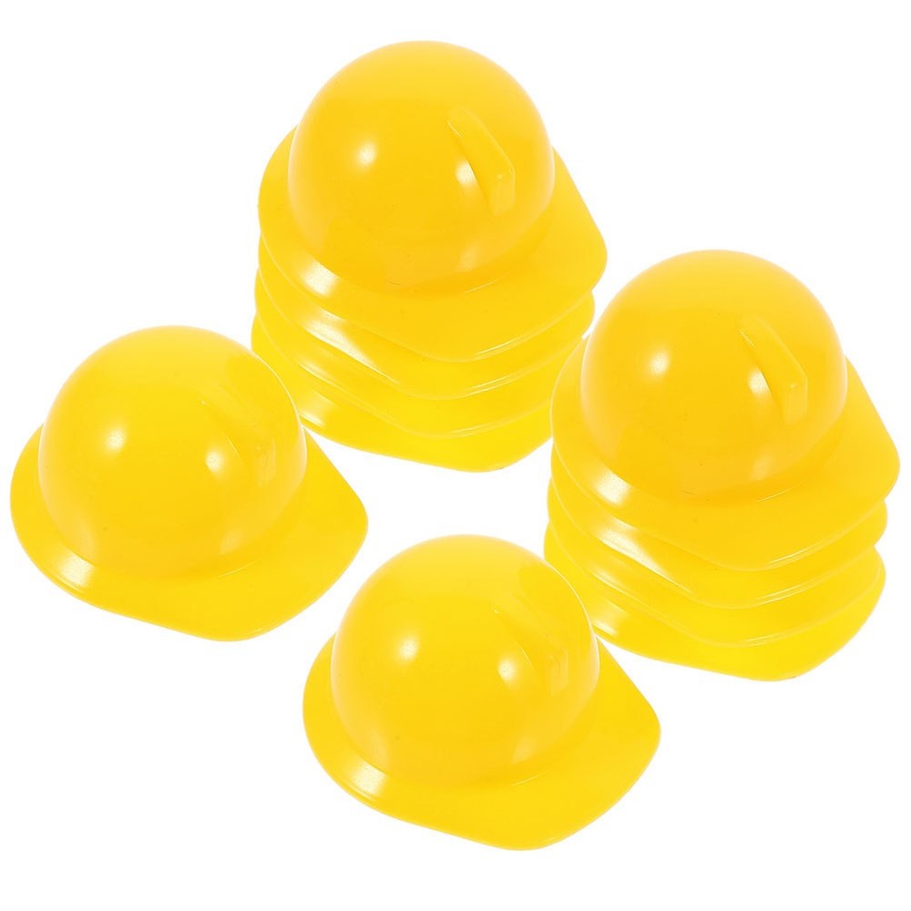 10 Pcs Doll Construction Hat Firefighter Party Favors Mini Hard for