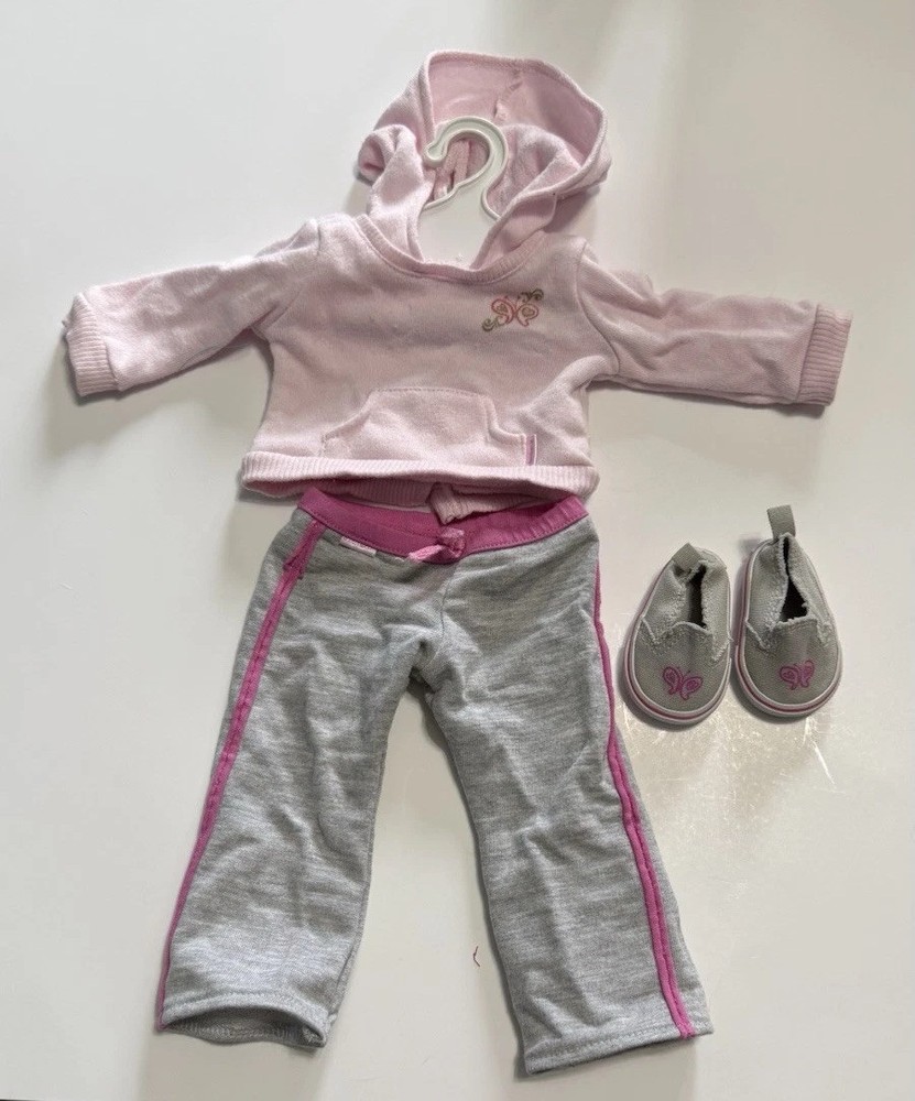 American Girl Doll *retired* Petal Hoodie Outfit- Top, Pants, Shoes